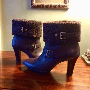 Anne Klein Brown Ankle Boots